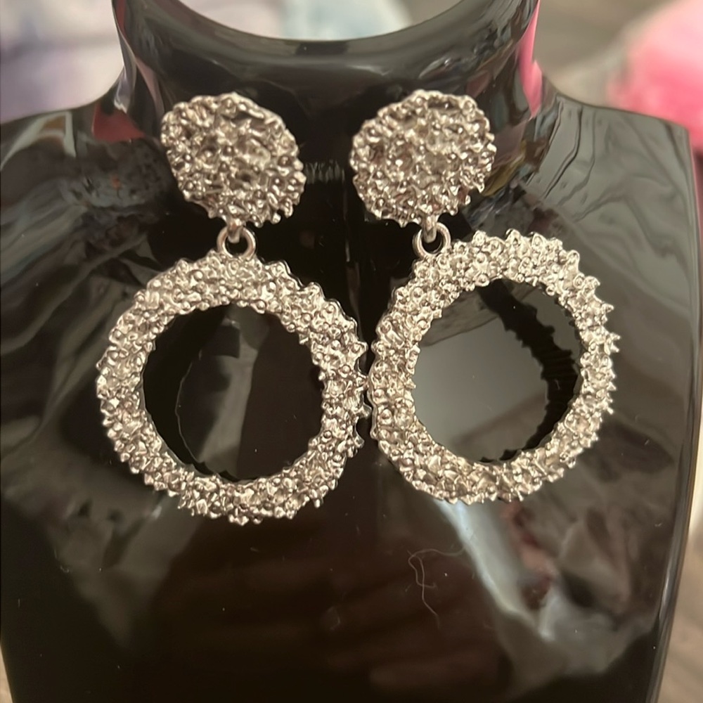 SHEIN silver hoops